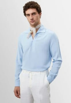 Antioch Long Sleeve - Poloshirt - Baby Blue