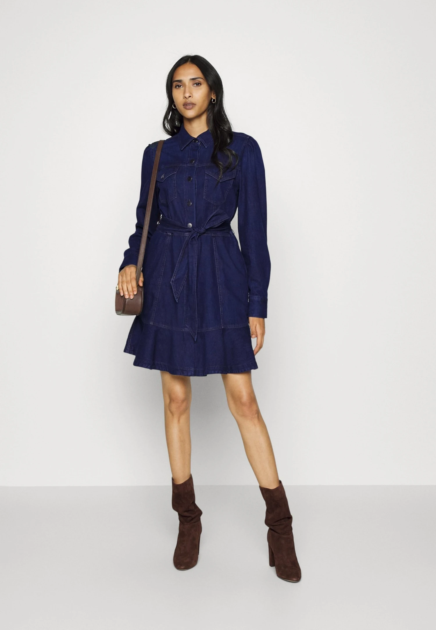 Lauren Ralph Lauren Frantisek Long Sleeve Day Dress - Spijkerjurk - Blue Ridge Wash 2 Lauren Ralph Lauren Frantisek Long Sleeve Day Dress - Spijkerjurk - Blue Ridge Wash - Afbeelding 2