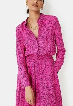 Hush Kensington Long Sleeve - Blousejurk - Speckled Dots Hot Pink -dress shop 030d5425e06643eabf013dca234e1944