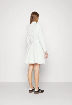 Polo Ralph Lauren Long Sleeve Day Dress - Blousejurk - White -dress shop 03f56173af83440f890e46bcac602885