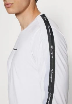 Champion Tape Crewneck Long Sleeve - Longsleeve - White -dress shop 055012b15e6a45d8a05be4c63c0af22c