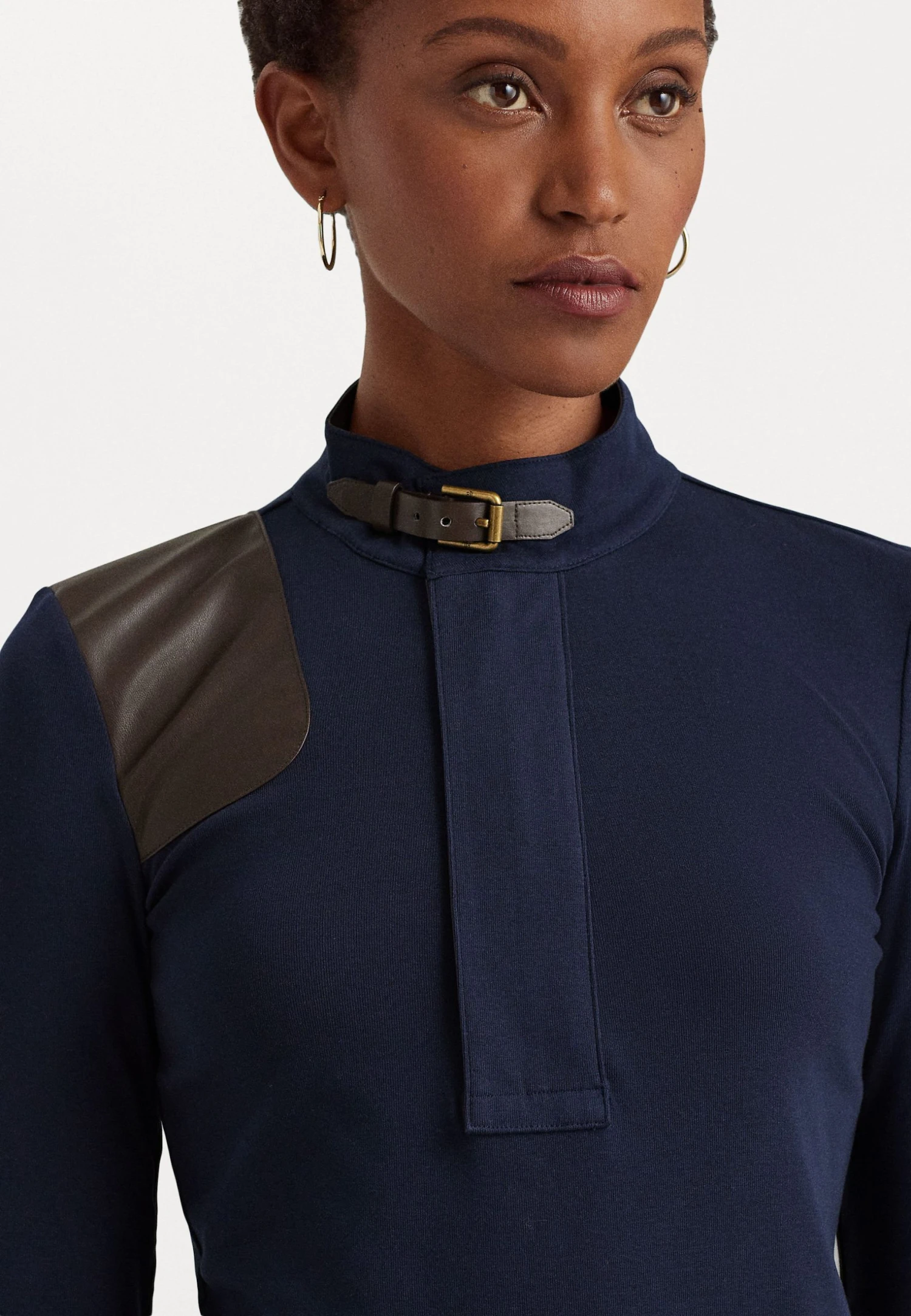 Lauren Ralph Lauren Alzena Long Sleeve Day Dress - Jerseyjurk -Navy 5 Lauren Ralph Lauren Alzena Long Sleeve Day Dress - Jerseyjurk -Navy - Afbeelding 5