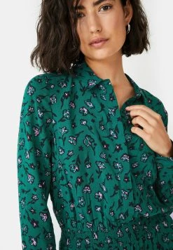 Hush Kensington Long Sleeve - Blousejurk - Painted Floral Star Green Pink -dress shop 0fd555cd25f144049a13f2651546f5e2