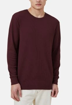COTTON ON Textured Long Sleeve - Longsleeve - Burgundy
