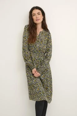 Kaffe Bpcora Elastic Long Sleeve Dress - Blousejurk - Multicoloured