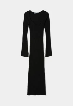 BERSHKA Long Sleeve- Gebreide Jurk - Black 10 BERSHKA Long Sleeve- Gebreide Jurk - Black -dress shop 13d4549f8baa4d89af34d51ee25f1074