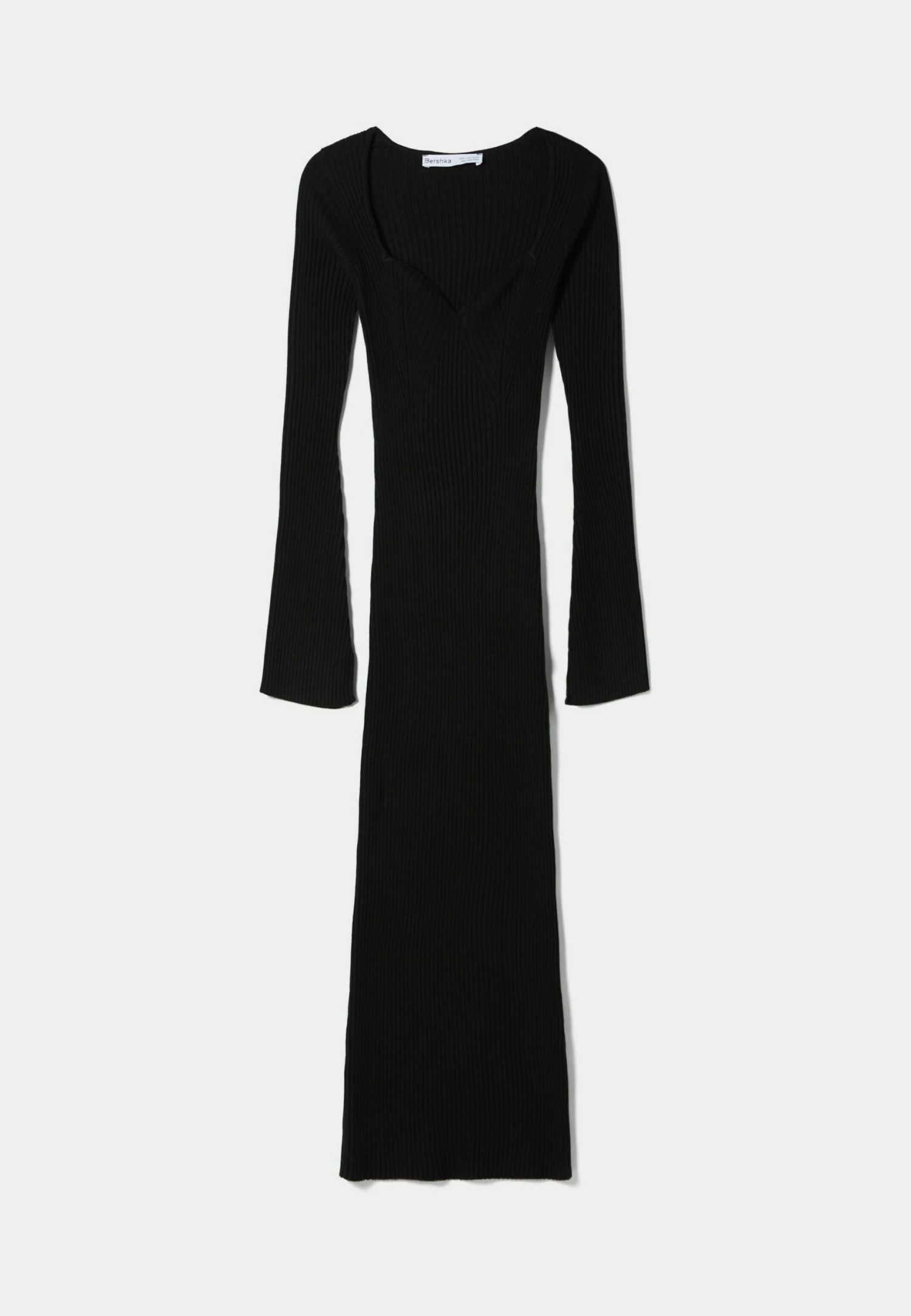 BERSHKA Long Sleeve- Gebreide Jurk - Black 5 BERSHKA Long Sleeve- Gebreide Jurk - Black - Afbeelding 5