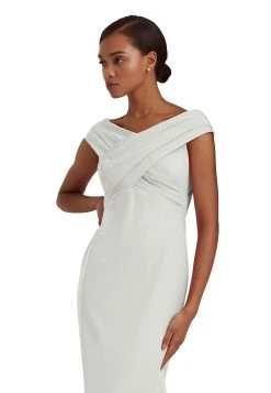 Lauren Ralph Lauren Irene Long Short Sleeve Gown - Galajurk - Mascarpone Cream