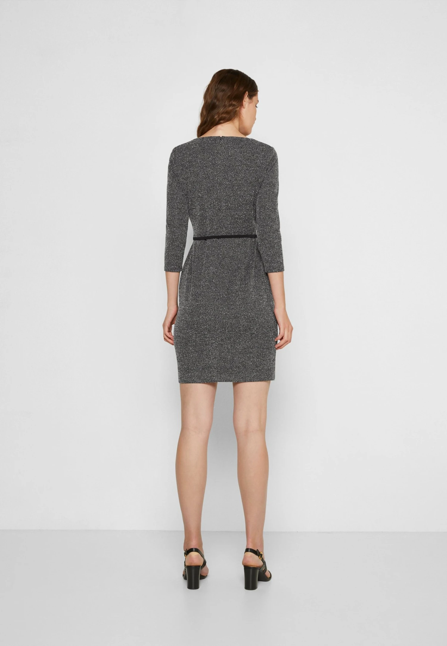 Lauren Ralph Lauren Banon Long Sleeve Dress - Etui-Jurk - Black/Ivory Marl 3 Lauren Ralph Lauren Banon Long Sleeve Dress - Etui-Jurk - Black/Ivory Marl - Afbeelding 3