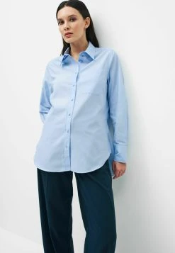 Next Long Sleeve With Pocket Standard - Overhemdblouse - Blue