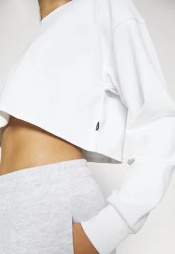 Cotton On Body Lightweight Cropped Long Sleeve - Longsleeve - White -dress shop 216ffb33c66b422f9eabc8706a578c70