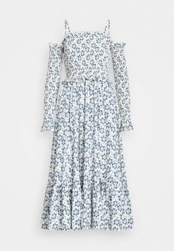 Polo Ralph Lauren Long Sleeve Day Dress - Jurk - Blue Floral -dress shop 243368490f9e4a67809020485d72d4b2