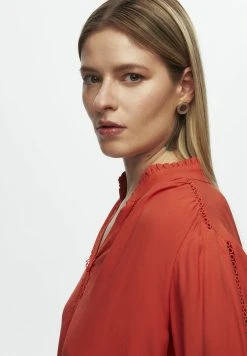 AdL Ruffled Long Sleeve - Blouse - Orange -dress shop 243e38fcf83644428d780aaa771ea73b