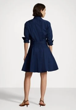 Polo Ralph Lauren Long Sleeve Day Dress - Blousejurk - Newport Navy -dress shop 24cfbad5ed504e33b0c703c1e55b0f01