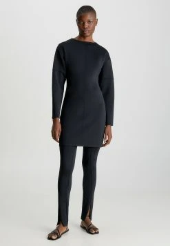 Calvin Klein Slim Long Sleeve Fitted - Etui-Jurk - Ck Black