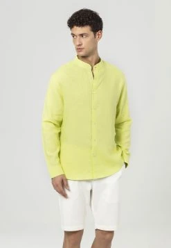 Just Like You Mandarin Collar Long Sleeve - Overhemd - Light Green -dress shop 2b6ea36360a04363983a77b0de852bbe