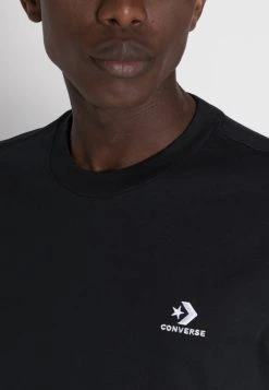 Converse Embroidered Star Chevron Long Sleeve Tee Unisex - Longsleeve - Black -dress shop 2cdb107ba90949f58d869db2e8bac53d