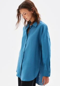 AdL Long Sleeve- Overhemdblouse - Indigo -dress shop 306c426b35764039a7ba1e5c615add2e