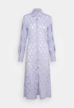 ROKH Sleeve Cut Out Detailed Long Dress - Gebreide Jurk - Lavender -dress shop 32d89f3563d64fcf8b472231f60286e1