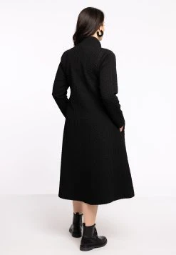 YOEK (Long Sleeve) Zipper Detail - Blousejurk - Black -dress shop 32e6a31c167041a897409c74f21828d1