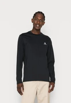 Converse Embroidered Star Chevron Long Sleeve Tee Unisex - Longsleeve - Black