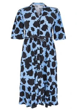 YOEK Long Sleeve - Blousejurk - Light Blue -dress shop 3e4dddce67d34cb3ab706abfcc73d737