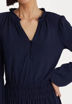 Lauren Ralph Lauren Kinslie Long Sleeve Day Dress - Jerseyjurk - French Navy -dress shop 435c92eaa2c941939f17b0ea56f6115f