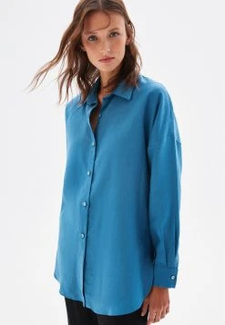 AdL Long Sleeve- Overhemdblouse - Indigo