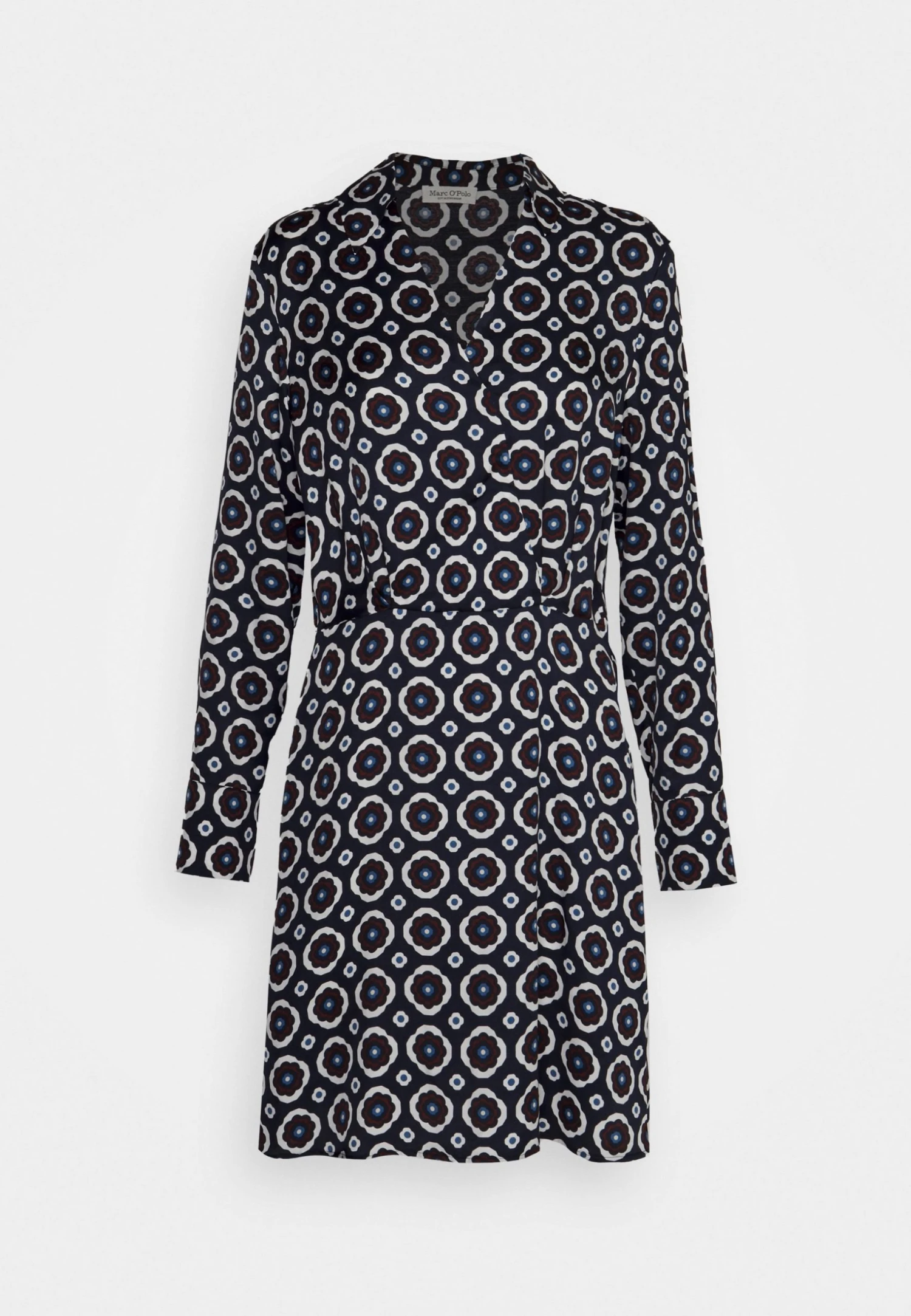 Marc O'Polo Modern Wrap Style Shirt Collar Long Sleeve - Cocktailjurk - Multi 6 Marc O'Polo Modern Wrap Style Shirt Collar Long Sleeve - Cocktailjurk - Multi - Afbeelding 6