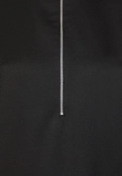 Marc O'Polo Zip-Up Neckline Straight Fit Long Sleeve- Jurk - Black -dress shop 47eedeaf57cc4cc086bc98c690098521