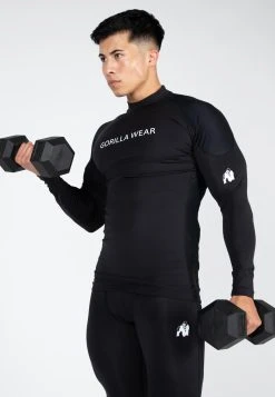Gorilla Wear Lorenzo Performance Long Sleeve - Longsleeve - Black -dress shop 4dedb1652413443e9b0b4c3ed2124b91