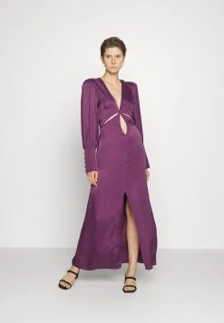 Farm Rio Cut Out Long Sleeve Dress - Cocktailjurk - Burgundy