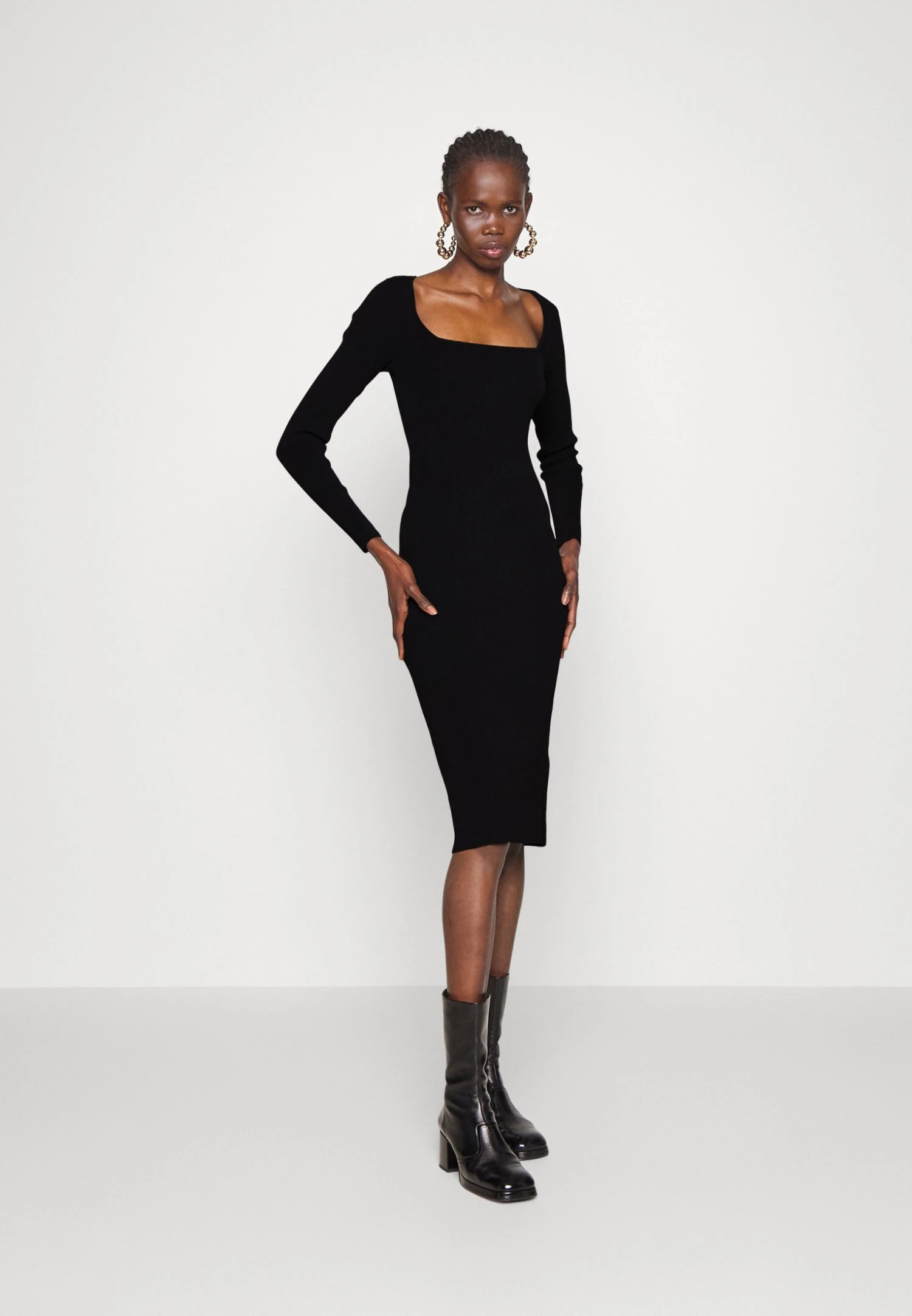 Rag & Bone Asher Long Sleeve Dress - Etui-Jurk - Black 2 Rag & Bone Asher Long Sleeve Dress - Etui-Jurk - Black - Afbeelding 2