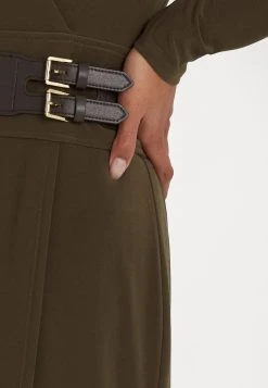 Lauren Ralph Lauren Nettie Long Sleeve Day Dress - Etui-Jurk - Botanic Green -dress shop 5514bb1e0ec8436bbea5ae31674f2f51