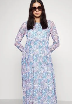 ESPRIT Maternity Dress Long Sleeve Allover Print - Maxi-Jurk - Light Blue -dress shop 5a0c057b753641fe9057e3290c7875d8