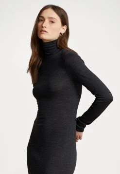 Polo Ralph Lauren Long Sleeve Day Dress - Jerseyjurk - Onyx Heather