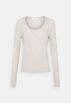 American Vintage Jacksonville Round Neck Long Sleeve - Longsleeve - Creme Chine