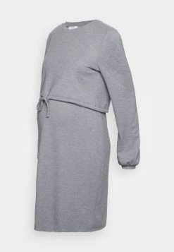 ESPRIT Maternity Dress Nursing Long Sleeve - Jurk - Medium Grey -dress shop 5ce22839f8b14dc9b7bc19d9fceb9977