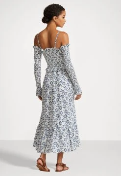 Polo Ralph Lauren Long Sleeve Day Dress - Jurk - Blue Floral -dress shop 5e625e7eae824f6fb346e8c70a9eac4c