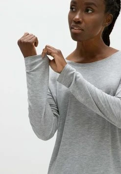 Atelier Kajsa Lightweight Long Sleeve- Longsleeve - Grey Melange -dress shop 5f2dc7a7e0c845499e71721c04289850