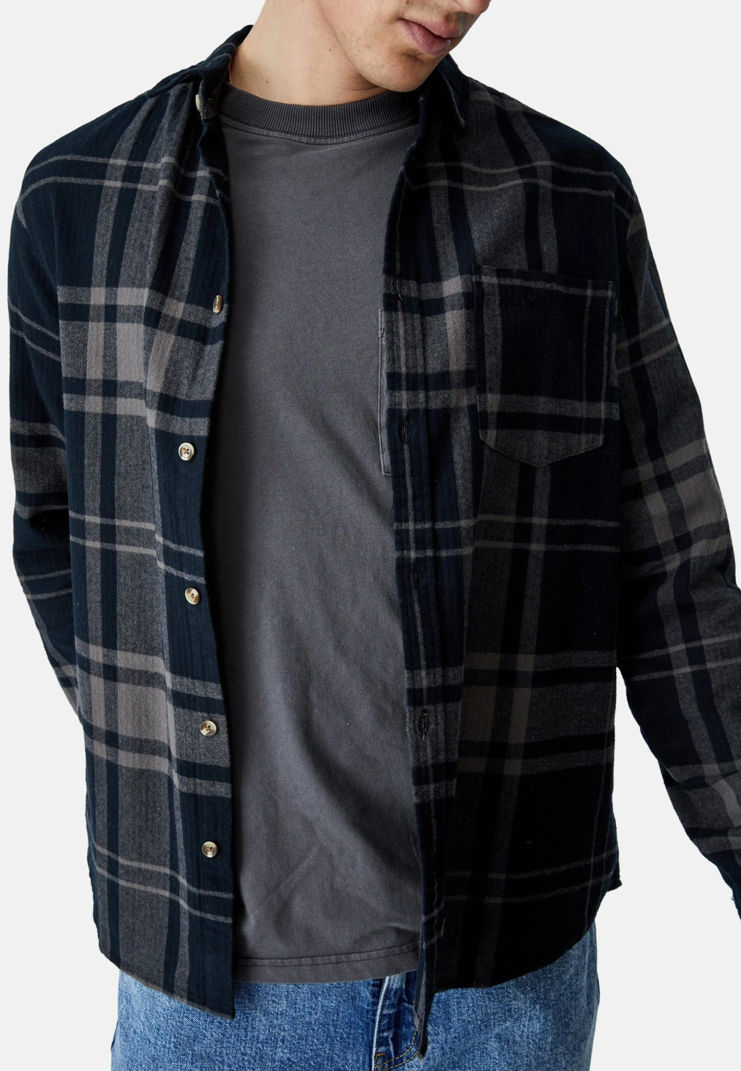 COTTON ON Camden Long Sleeve- Overhemd - Black 4 COTTON ON Camden Long Sleeve- Overhemd - Black - Afbeelding 4