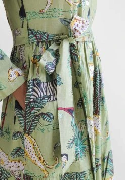 Bombay Sunset Long Sleeve Zambia D5 - Blousejurk - Green -dress shop 632ee881f05d44b4b93c8254812be249