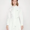 Polo Ralph Lauren Long Sleeve Day Dress - Blousejurk - White