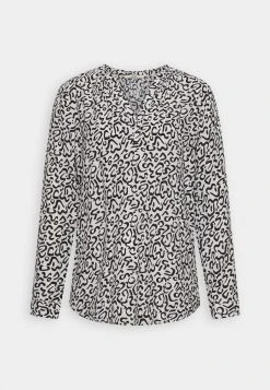 ESPRIT Print Long Sleeve- Blouse - White -dress shop 6b2549e6a19f43c0b0e49b3cf821e53a