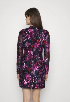 ML Monique Lhuillier Long Sleeve Sequin Short Dress - Cocktailjurk - Black -dress shop 6c0025c652ce4e8ea0b249d5a553099e