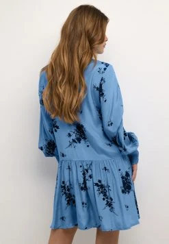 Kaffe Kagilla Long Sleeve - Blousejurk - Regatta Black Flower Print -dress shop 74f0bc29860c4c03a1a05e650626ba9c