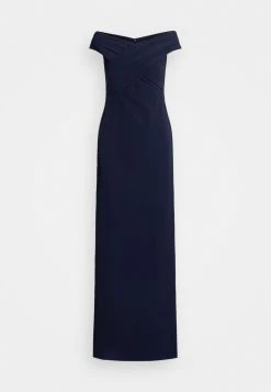 Lauren Ralph Lauren Irene Long Short Sleeve Gown - Galajurk - Lighthouse Navy 8 Lauren Ralph Lauren Irene Long Short Sleeve Gown - Galajurk - Lighthouse Navy -dress shop 796443055cce4c78b79d45a43bac51eb