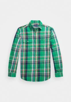 Polo Ralph Lauren Long Sleeve - Overhemd - Green/Navy Multi -dress shop 798ac6c2c46047039f3c8de4ee264419
