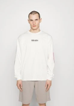 7 Days Active Organic Graphic Long Sleeve Tee Unisex - Longsleeve - White