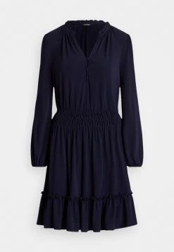 Kinslie Long Sleeve Day Dress - Jerseyjurk - Refined Navy -dress shop 7bc1f8839d9b483a8bf1efb62db36e78